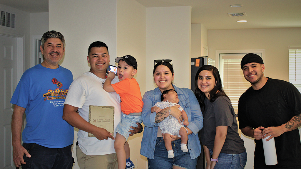 Military family participating in the Transitional Homes for Veterans program.